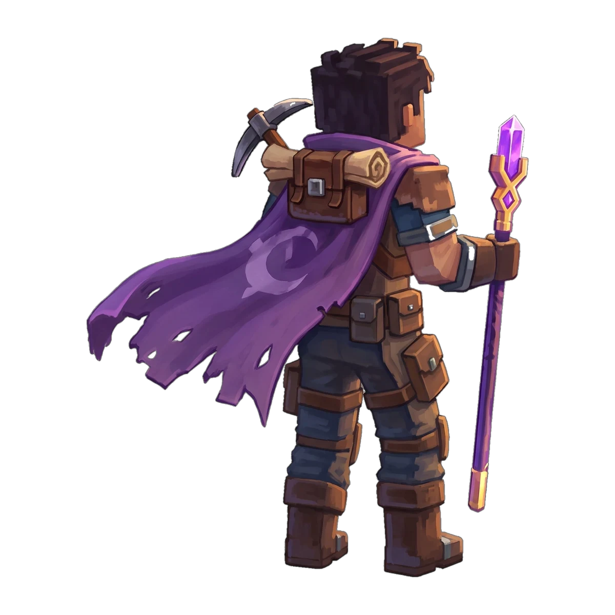 Un aventurier de dos face à l'horizon